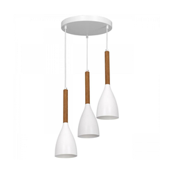 Luster na sajli MUZA NEW 3xE27/60W/230V bukva/bela