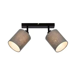 Briloner 2078-024 - Spot svetiljka SPOTLIGHT 2xE27/25W/230V siva/crna