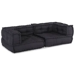 Modularna sofa s 2 sjedišta Antracit 140x70x36 Tkanina