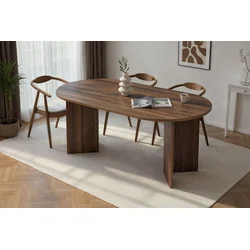 Hanah Home Trpezarijski sto Sablin, 180 x 90 x 75 cm, Boja oraha