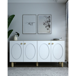 HANAH HOME Komoda Elisa KB150 Bohem Sapphire Oak White