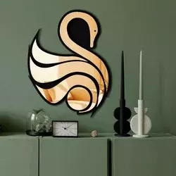 Wallity Ogledalo Ozgl527, 36x48 cm, Zlatne boje