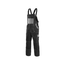 Canis Radne pantalone na tregere luxy robin crno-sive vel.64 ( 55199 )