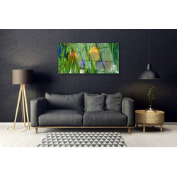 tulup.si Slika na steklu Ribe, alg narava 125x50 cm 4 obešalnika