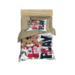 Lessential Maison PH144 Set Posteljine za Bebe - Khaki/Red/Brown