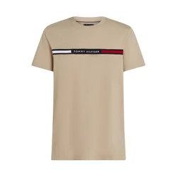 TOMMY HILFIGER Majica bež/mornarska/rdeča