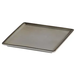 FRILICH Raiser porcelanasti krožnik, siv, ‘15 x 15’