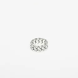 Prstan TwoJeys Cuban Monogram Ring Silver 56 mm
