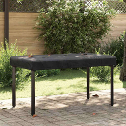 Pokrov za stol Jednobojno Crna 152 x 92 x 15 cm tkanina