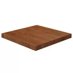 Četvrtasta stolna ploča tamnosmeđa 50x50x4 cm tretirani hrast