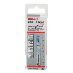 BOSCH list ubodne testere T 123 XF Progressor for Metal - pakovanje 25 komada - 2608638474