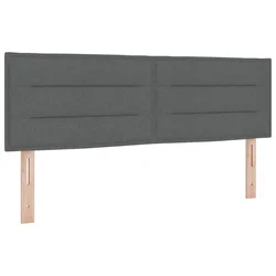 Uzglavlje Tamno siva 160 cm tkanina