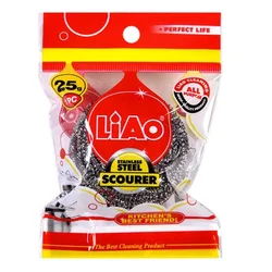 LIAO Žica za Sudove H130041 – Inox Žica za Ribanje Šerpi/ Tiganja i Posuđa 25 g