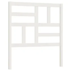 Vidaxl Posteljno vzglavje belo 96x4x104 cm trdna borovina