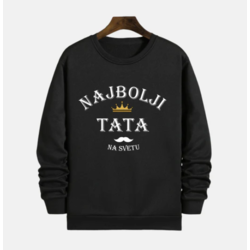 MAFIMI Muški duks Najbolji tata, Crni