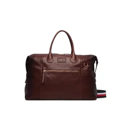 Torba za vikend Tommy Hilfiger Th Casual Leather Duffle AM0AM14745 Rjava