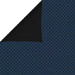 Plutajući PE solarni pokrov za bazen 600 x 400 cm crno-plavi