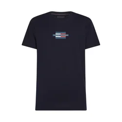 TOMMY HILFIGER Majica mornarska/rdeča/bela