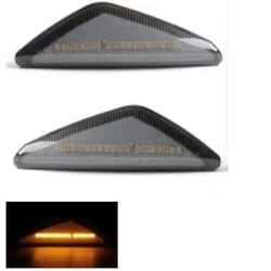 OEM Kristalni LED bočni migavci BMW X3 / X5 / X6, Zatamnjeni, Sa Led linijom