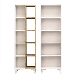 Hanah Home Potenza Set 2 police za knjige 100x162x25 cm, Bela
