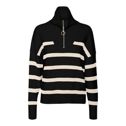 VERO MODA Pulover Saba, črna