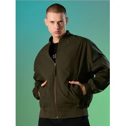 Sinsay - Dvostrana bomber jakna - khaki