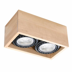 Sollux SL.0916 - Plafonska svetiljka QUATRO 2xGU10/40W/230V bukva