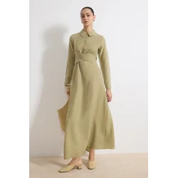 Trendyol Modest Ženska haljina Tctss26Eb00032, Kaki