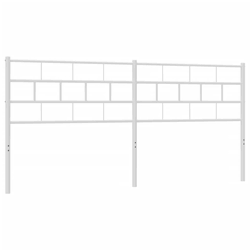 vidaXL vidaXL Kovinsko vzglavje belo 200 cm, (20951911)