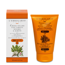 Lerbolario Krema za zaštitu od sunca za jako osetljiv kožu Sole, SPF30, 125ml
