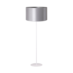 Duolla - Stojeća lampa CANNES 1xE27/15W/230V prečnik 45 cm srebrna/bela