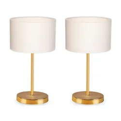 Opviq AYD 2605 Stona lampa, Zlatno-Bela