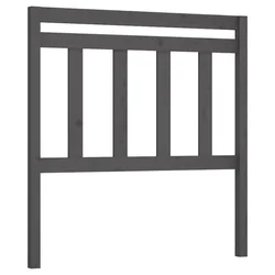 Uzglavlje za krevet sivo 106 x 4 x 100 cm od masivne borovine