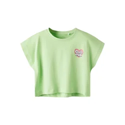NAME IT Majica NKFVILMA jabolko/melona/črna/bela