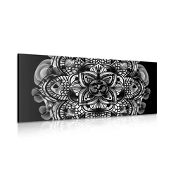 Slika Mandala zdravja v črnobeli izvedbi - 100x50