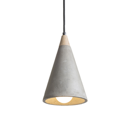 RED - Design Rendl - R12380 - Luster na sajli HEIDI 1xE27/28W/230V beton/drvo