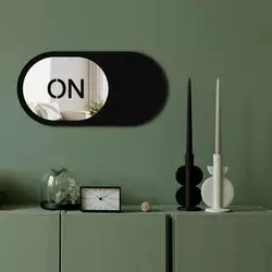 Wallity Ogledalo Ozgl510, 60x30 cm, Srebrne boje