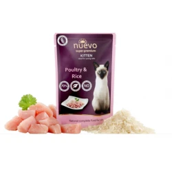 Nuevo SOS Vlažna hrana za mačiće živina i pirinač 85g