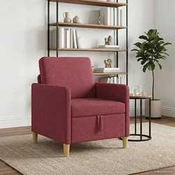 Sofa s pohranom Vinska crvena 72 x 78 x 87 cm Poliester