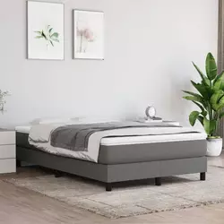 Madrac s džepičastim oprugama srednje tvrdoće tamnosivi 120x200x20cm od tkanine