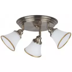 Rabalux Grando plafonska lampa E14 3x40W bronza/bela Kupatilska rasveta