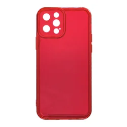 Maska Clear color za iPhone 12 Pro, Crvena