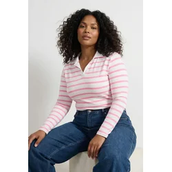 Trendyol Curve Ženska bluza Tbbaw26Af00109, Roze