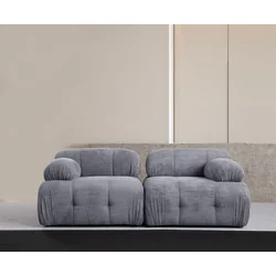 Atelier del Sofa Dvosed Petite 2, 190 x 95 x 75 cm, Sivi