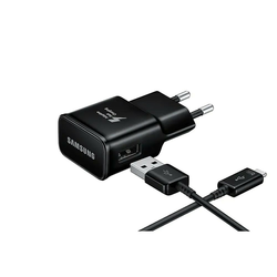 Originalni zidni adapter i USB-C kabel Samsung EP-TA20EB - crna