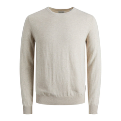 JACK & JONES Muški džemper JJEEMIL KNIT CREW NECK NOOS bež