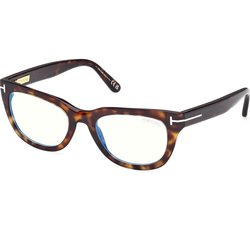 Tom Ford Ženski okvir za dioptrijske naočare Blue block 0FT6066-B 5253, Smeđi