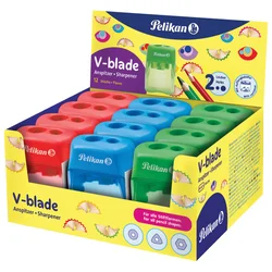 Šiljilo pvc s pvc kutijom 2rupe Pelikan 700238 sortirano