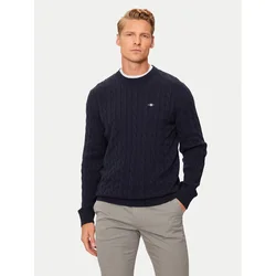 Gant Pulover 8050601 Mornarsko modra Regular Fit