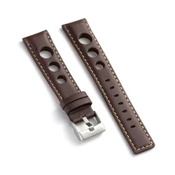 Kožni kaiš Diloy 22mm DIL355.2 Tamno braon boja